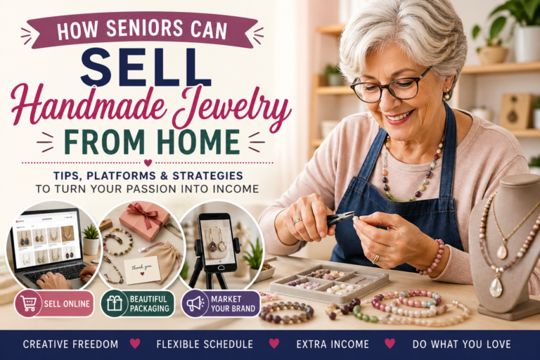 handmade - Seniors Make Money Online starting a handmade jewelry business