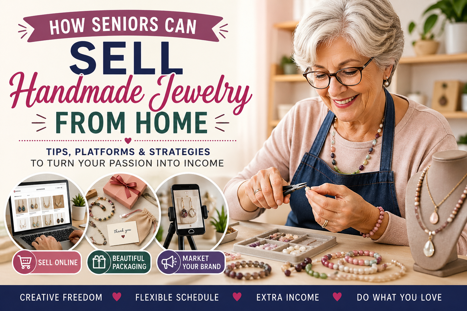 starting a handmade jewelry business - Seniors Make Money Online starting a handmade jewelry business