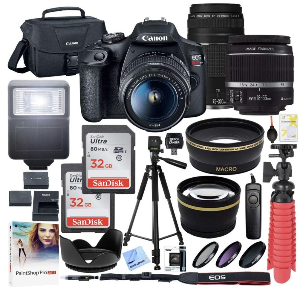 Canon T7 EOS Rebel DSLR Camera